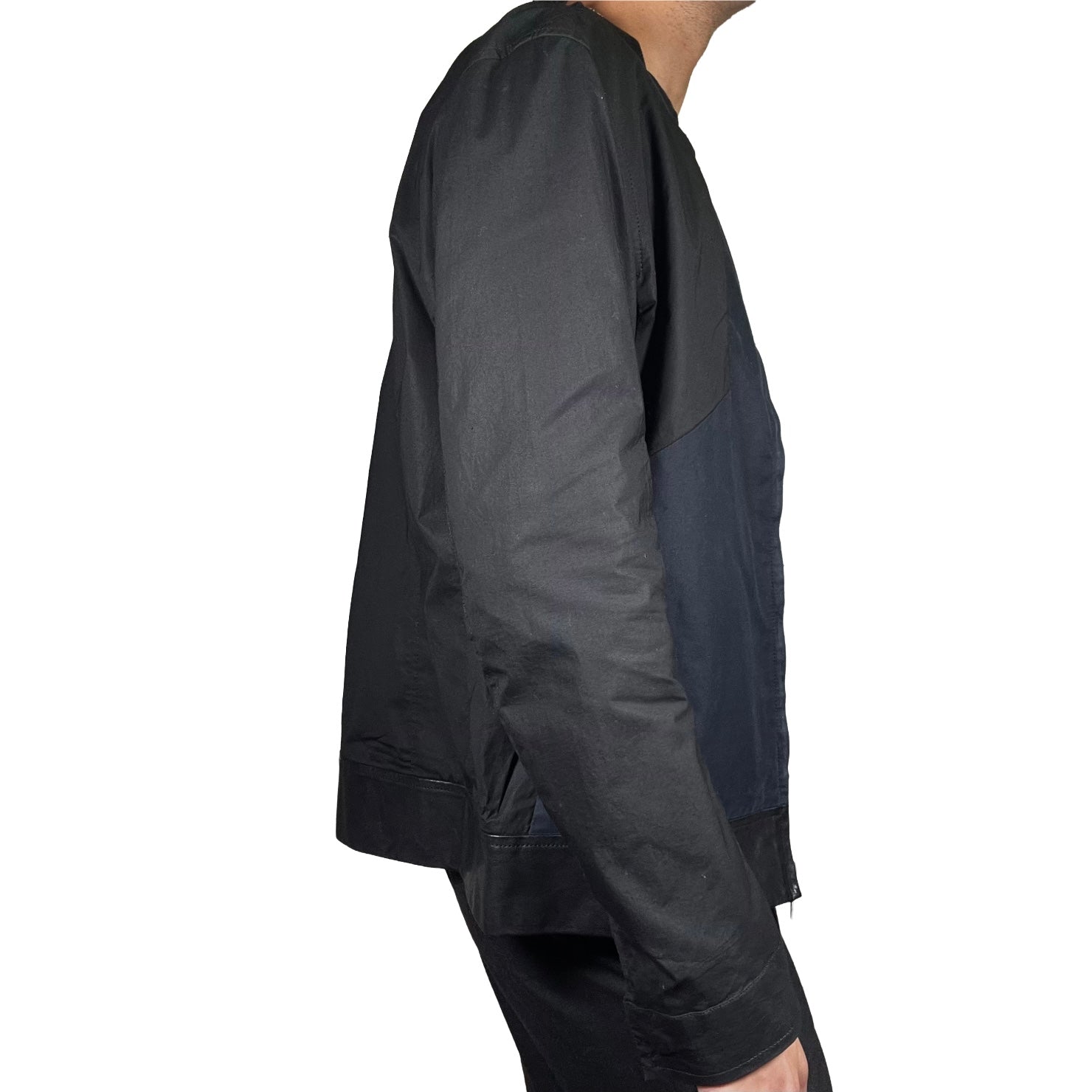 Rick Owens 2012 Bi-Color Velcro Panel Bomber Jacket