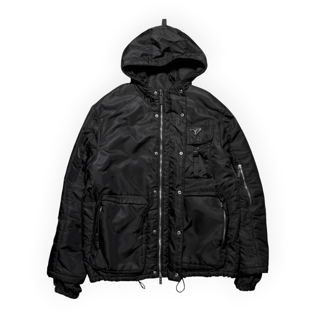 Prada Re-Nylon Technical Utility Hooded Jacket FW21
