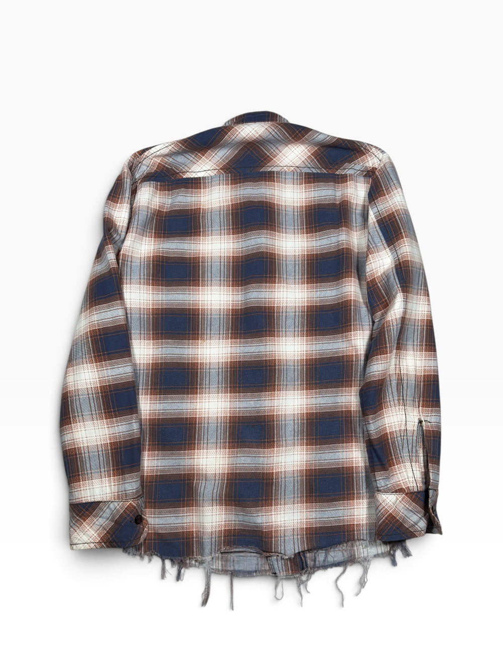 Number (N)ine AW08 Plaid Distressed Flannel Shirt