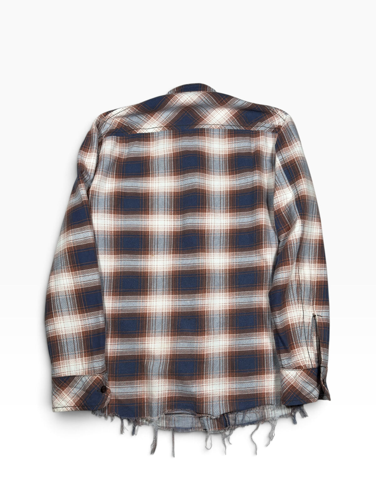 Number (N)ine AW08 Plaid Distressed Flannel Shirt