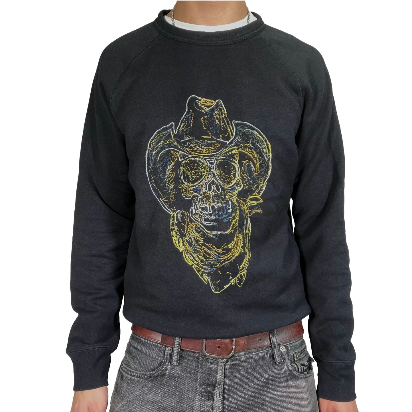 Our Legacy Neon Skull Crewneck