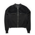 Jean Paul Gaultier CUIR Suede & Knit Hybrid Bomber Jacket