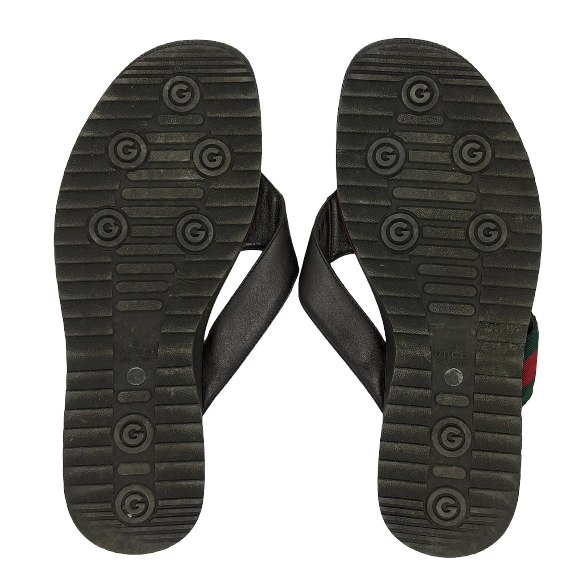 Gucci Leather Flip Flops