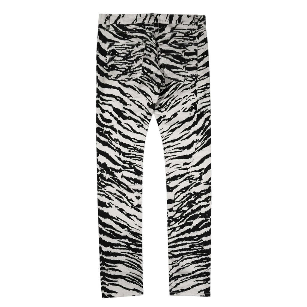 Saint Laurent Paris Hedi Slimane SS14 Tiger/Zebra Print Runway Sample Jeans