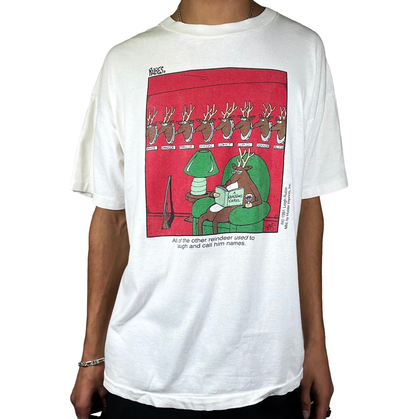Vintage 1991 Rubes Reindeer T-Shirt