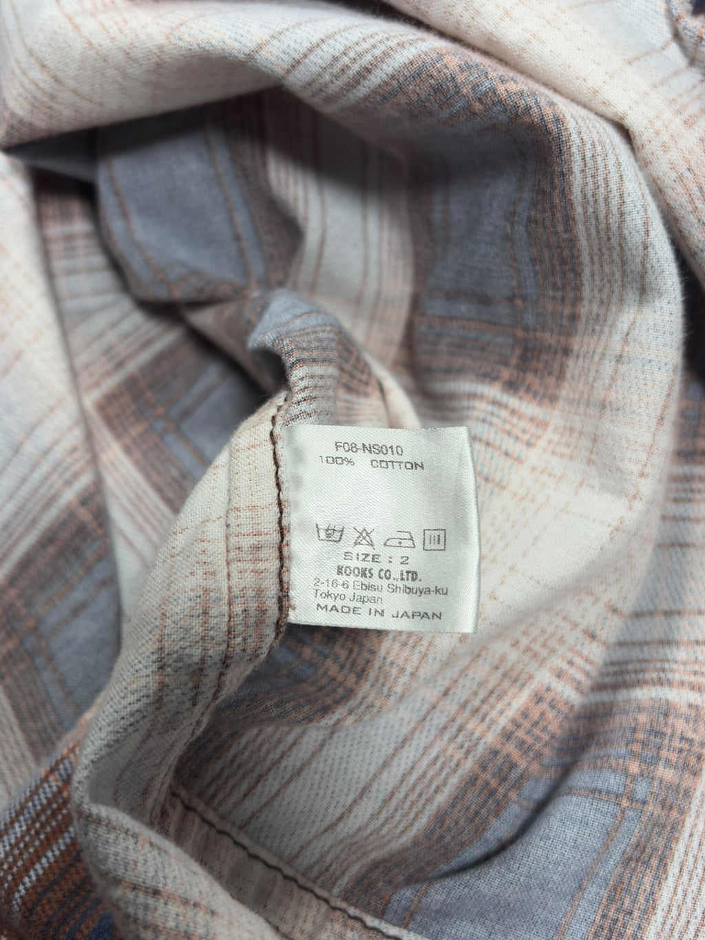 Number (N)ine AW08 Plaid Distressed Flannel Shirt