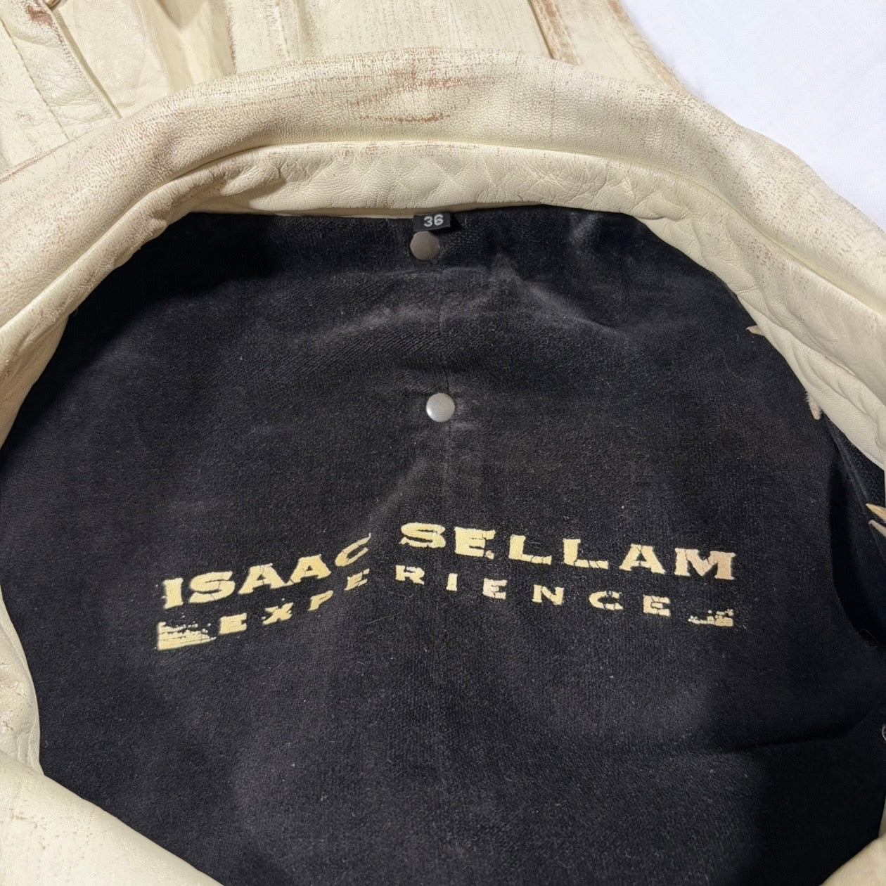 Isaac Sellam Experience Distressed Lambskin Trench Coat