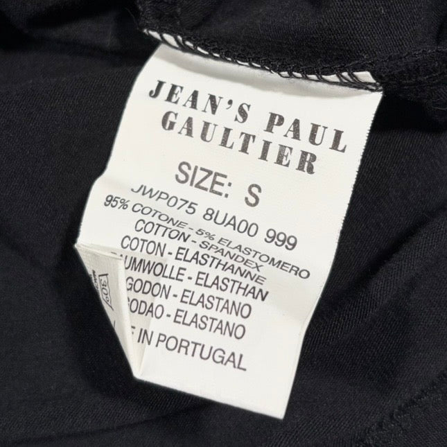 Jean's Paul Gaultier Rhinestone Logo Long Sleeve