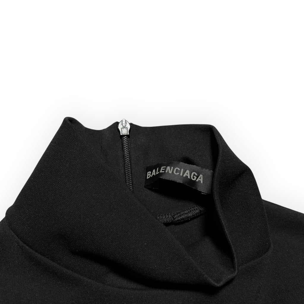 Balenciaga 2022 Sporty B Zip-Back Turtleneck