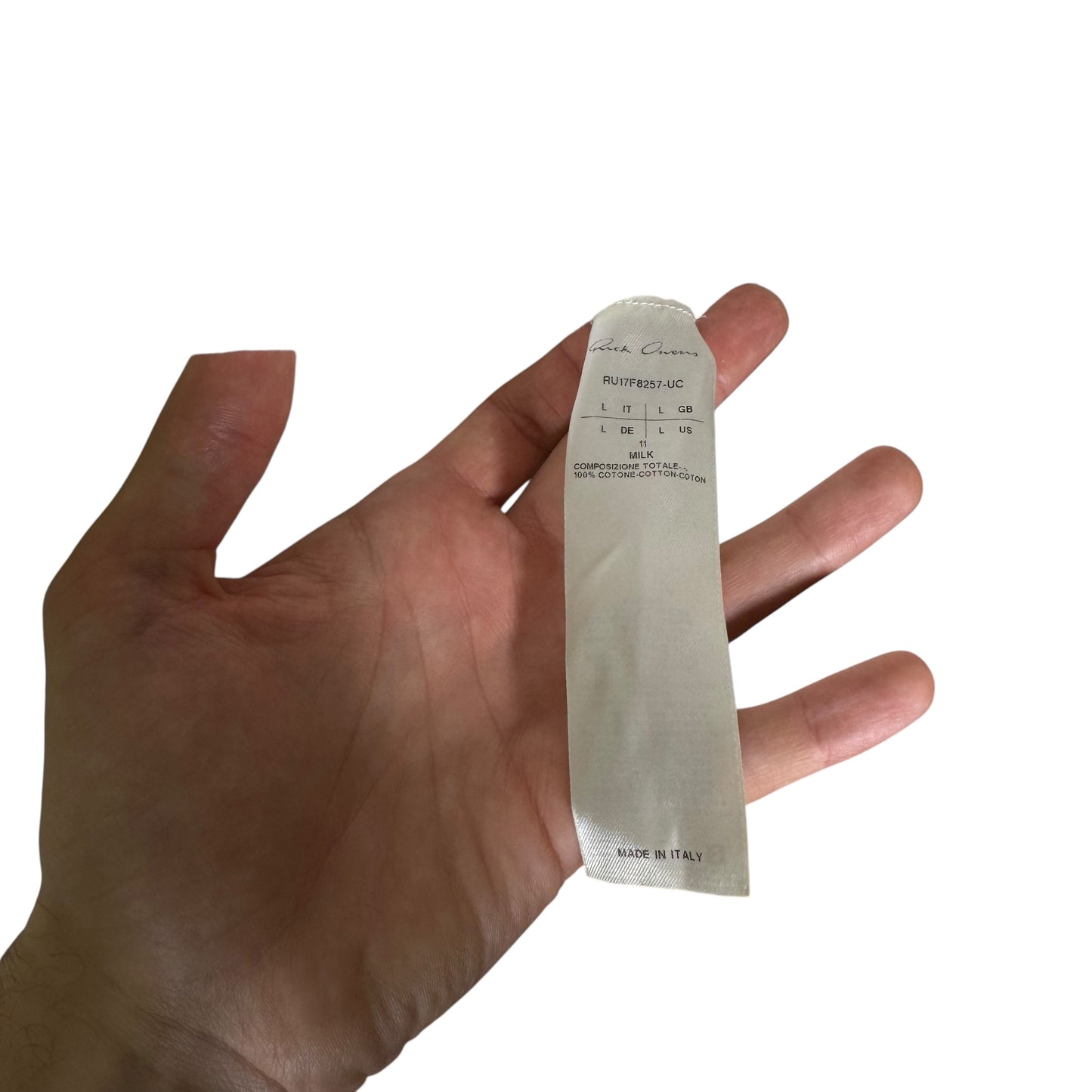 Rick Owens FW17 "Glitter" Double Layered Long Sleeve