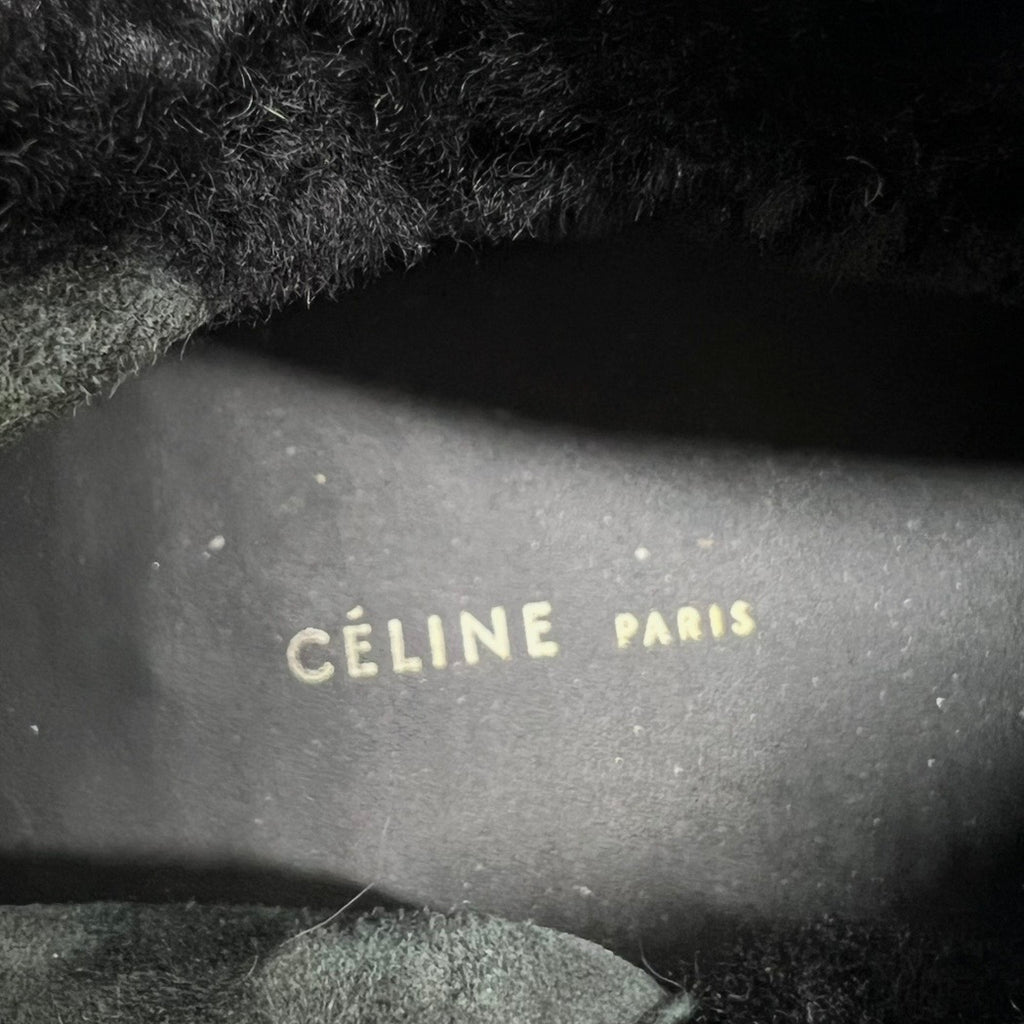 Celine "Phoebe Philo" Front Zip Suede Sneakers