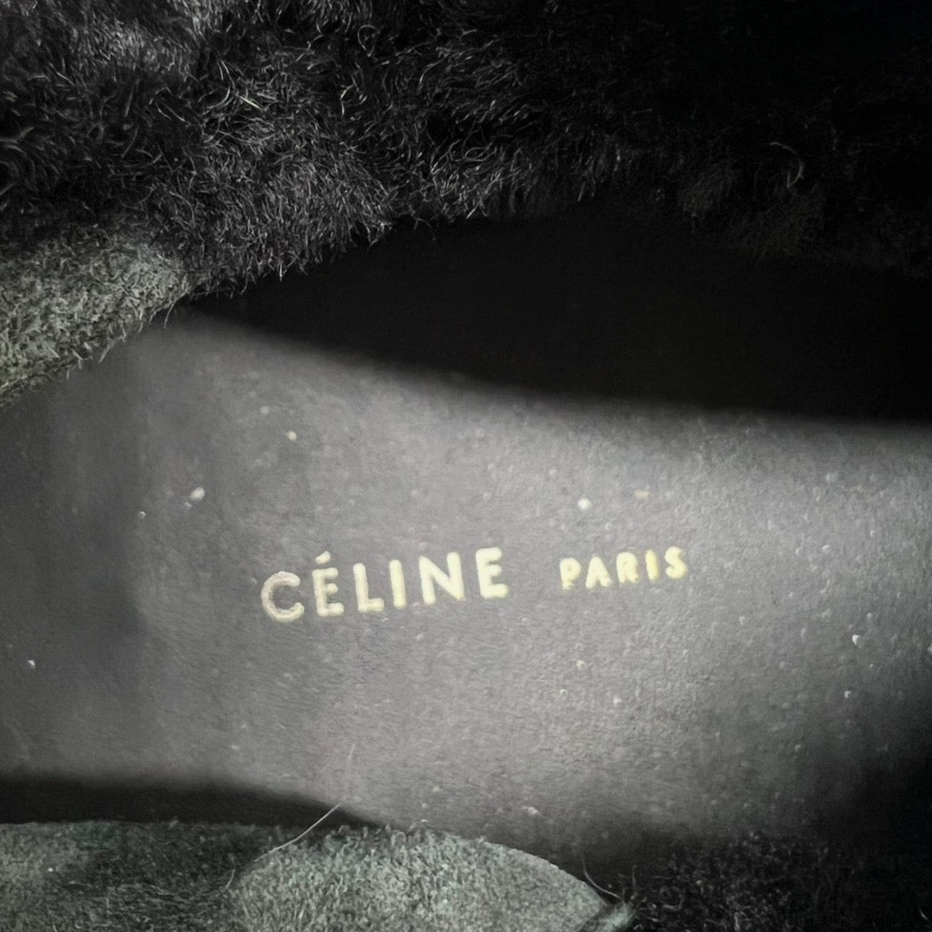 Celine "Phoebe Philo" Front Zip Suede Sneakers