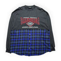 Balenciaga Hybrid Graphic Flannel Long-Sleeve Shirt