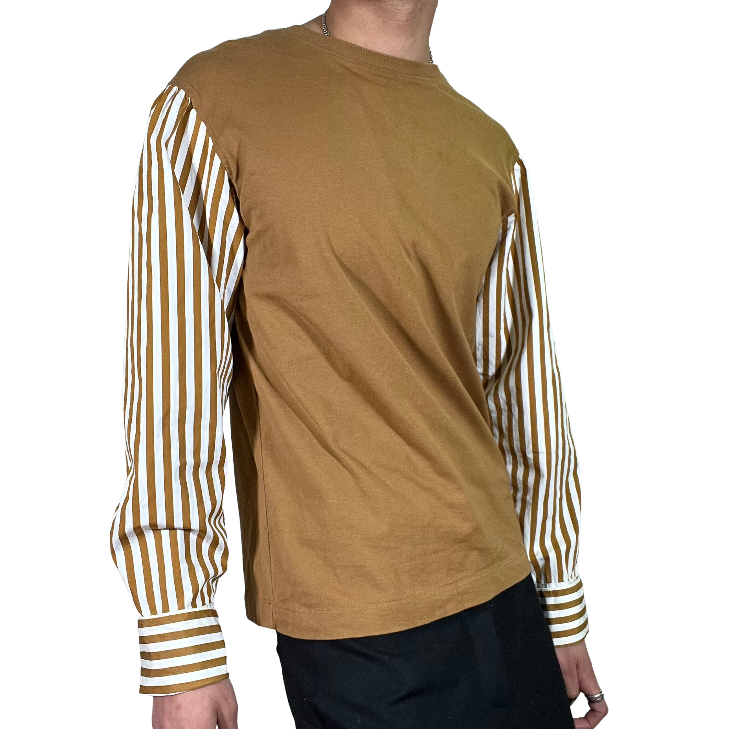 Dries Van Noten Contrasting Striped Sleeve Top
