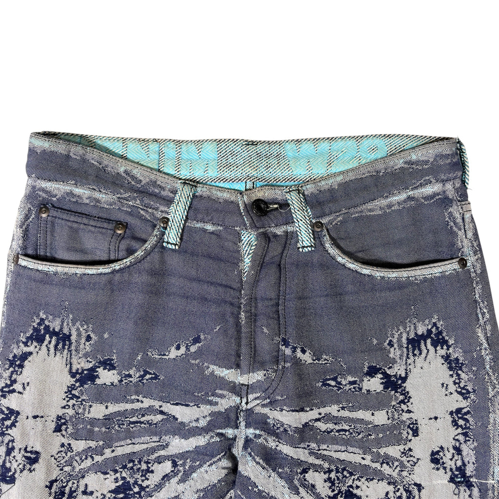 Issey Miyake A-POC Skeleton Jacquard Denim Jeans
