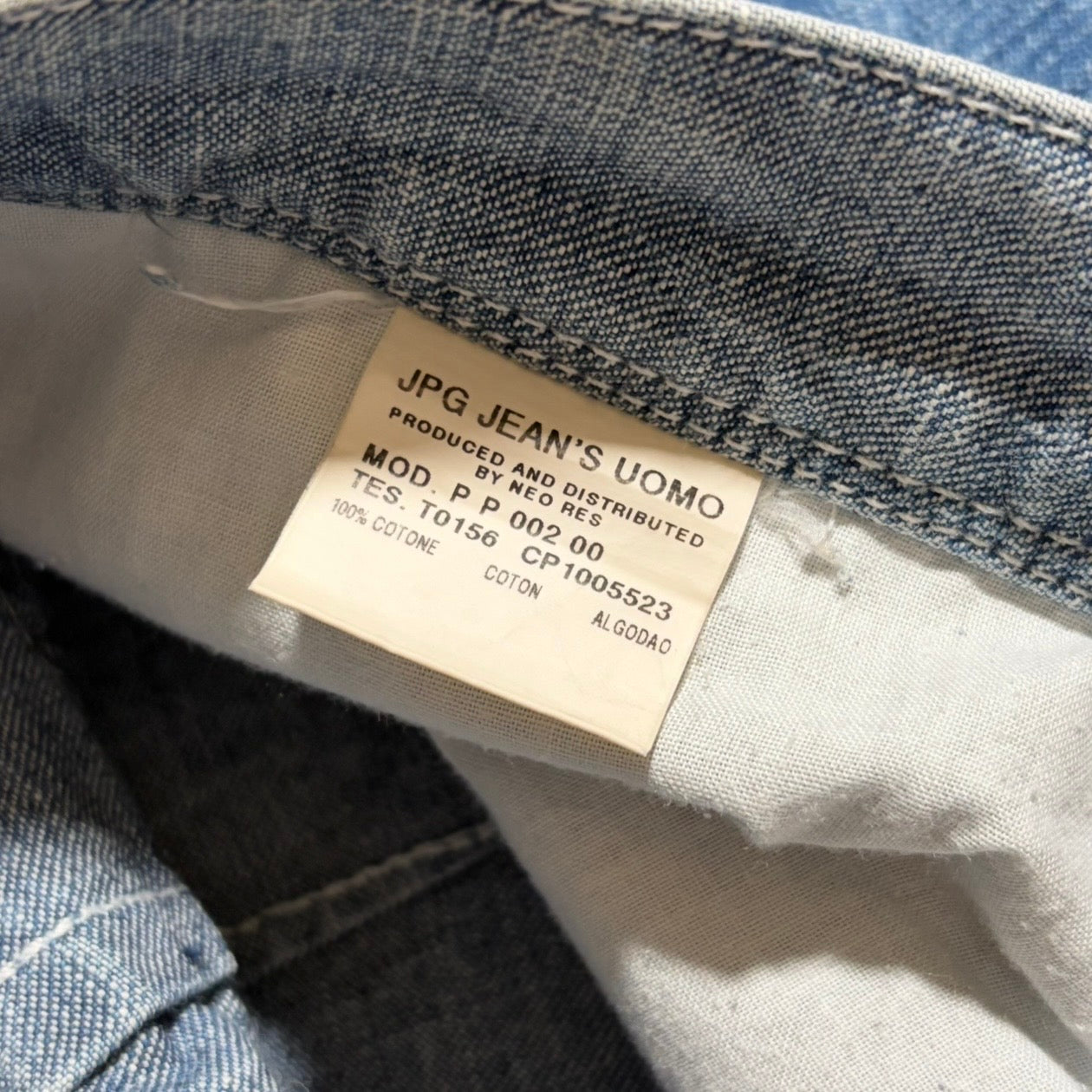 Jean Paul Gaultier 90s Fringed Raw-Edge Denim Jeans