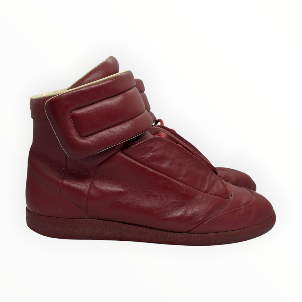 Maison Margiela Red Leather Future High-Top Sneakers