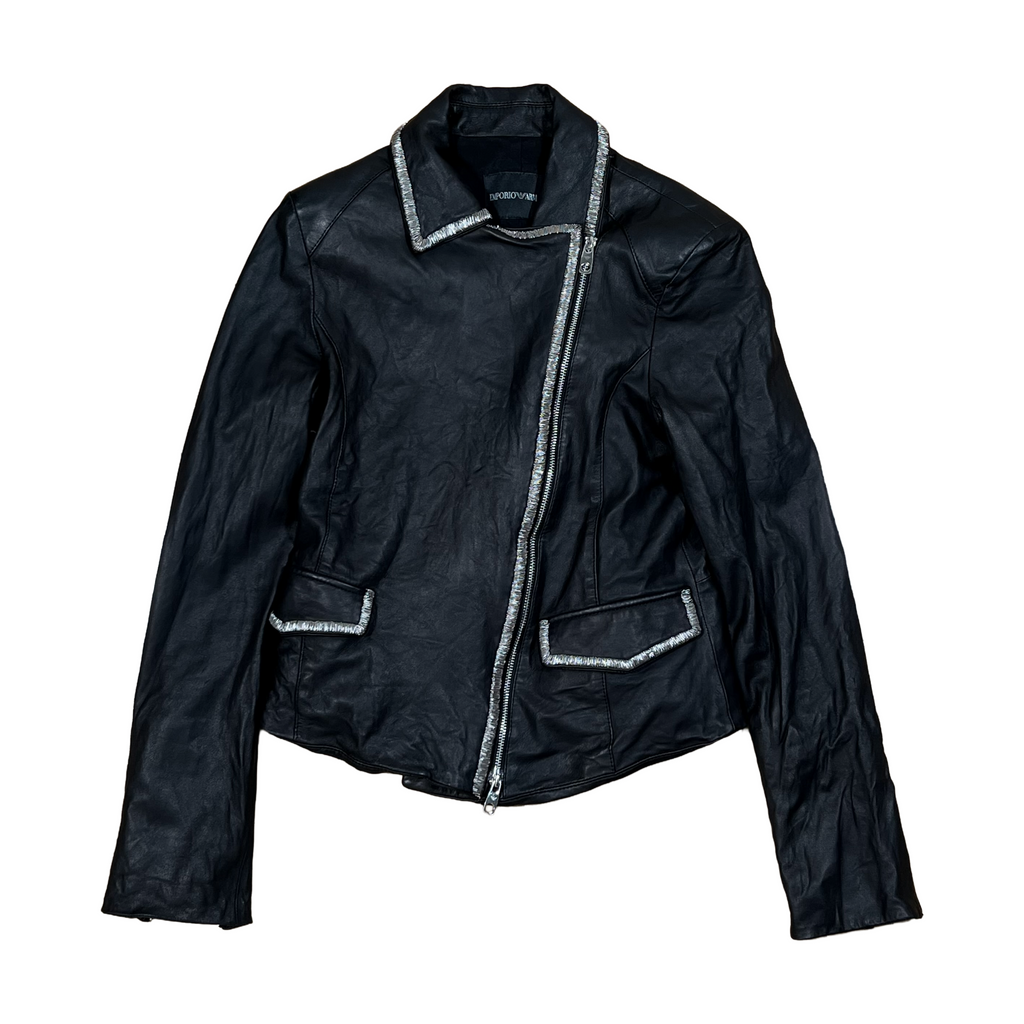 Emporio Armani Asymmetrical Chain-Trim Jacket