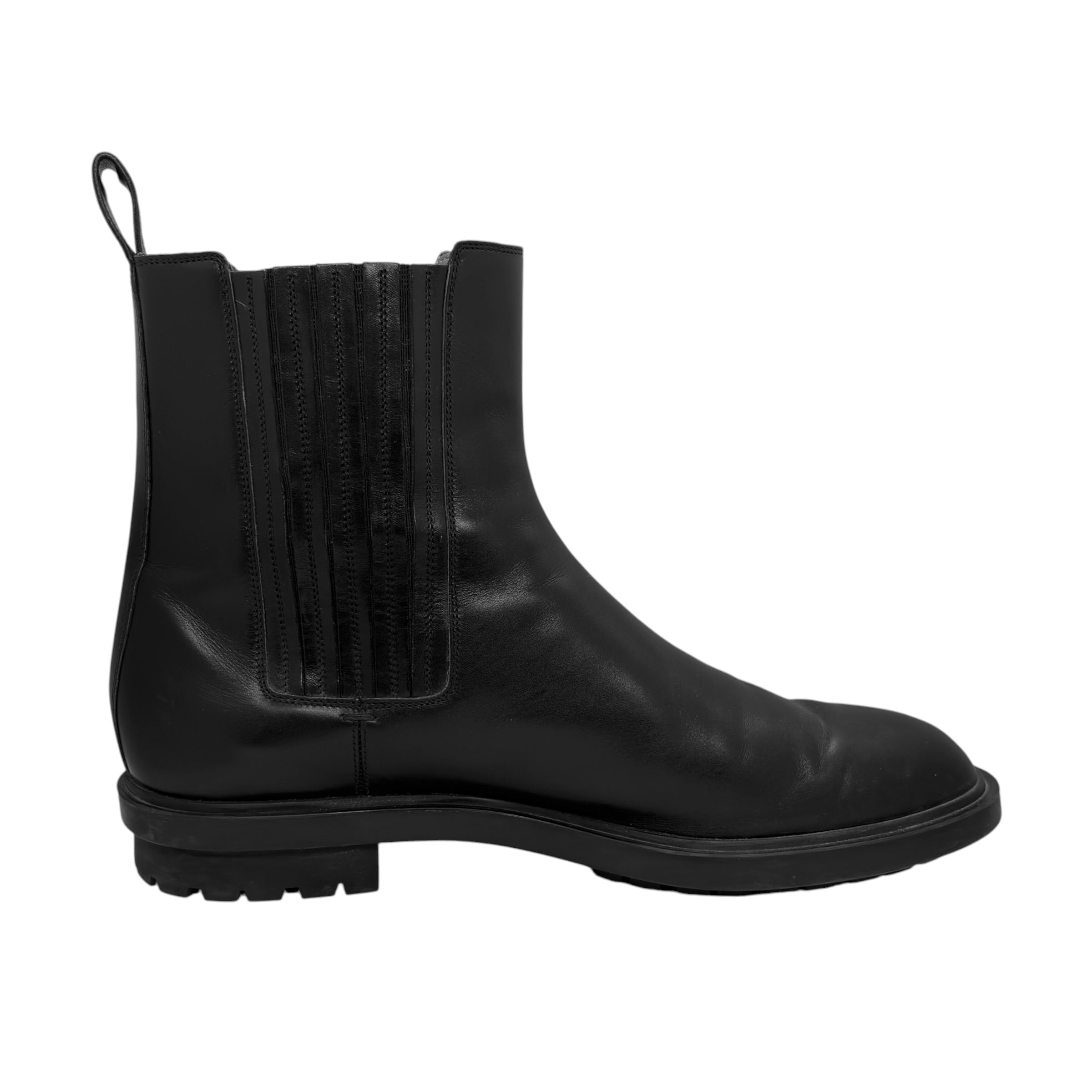 Gucci Black Leather Lug-Sole Chelsea Boots