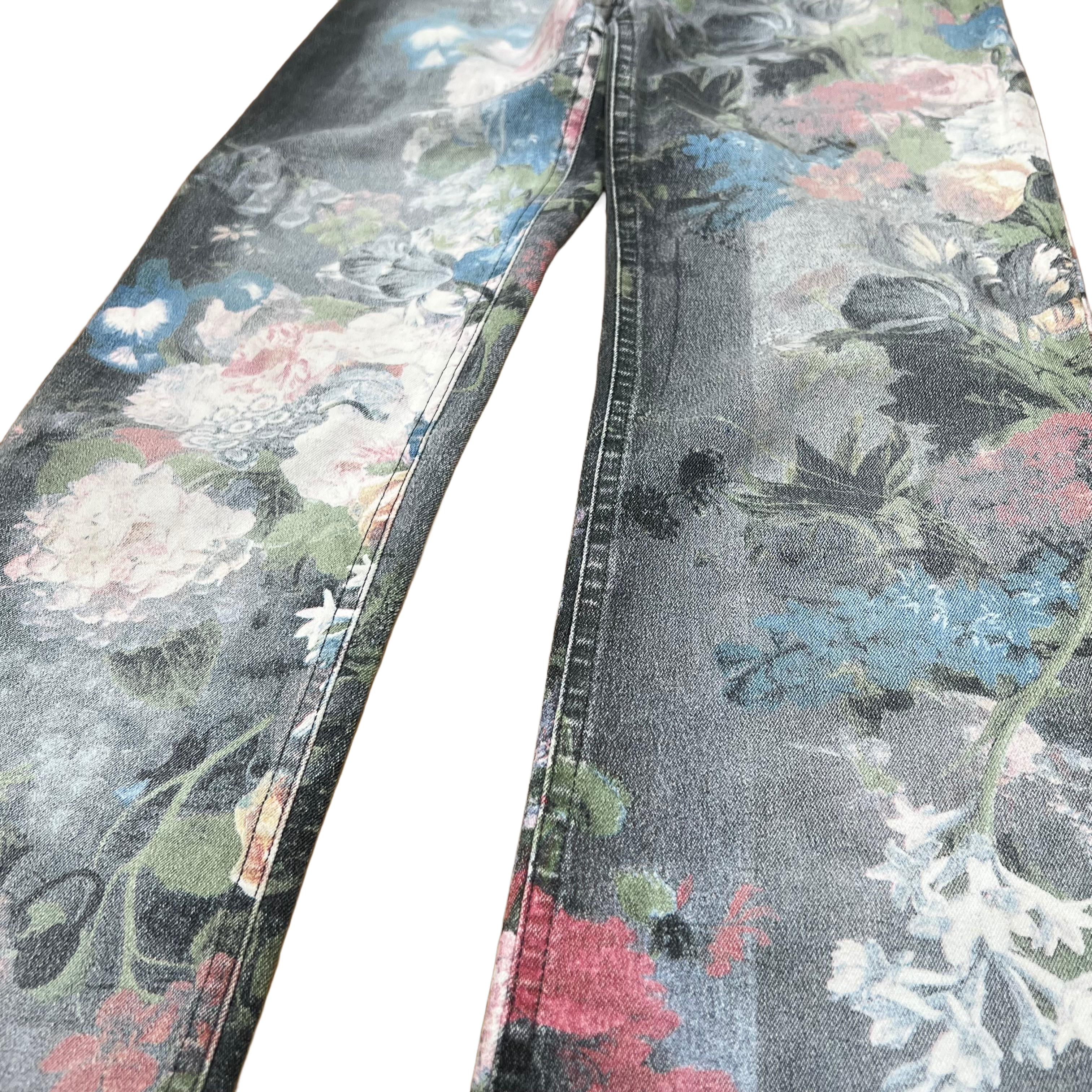 Roberto Cavalli Floral Denim Jeans