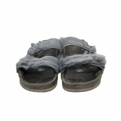 Rick Owens Birkenstock Arizona Fur Sandals