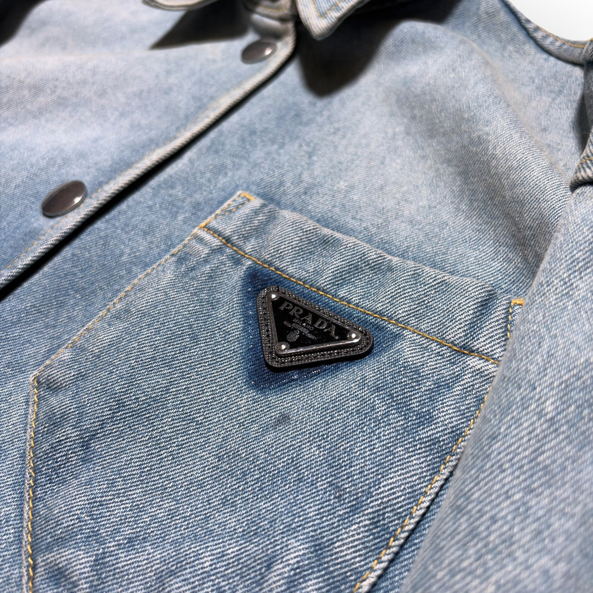 Prada 2021 Oversized Denim Overshirt