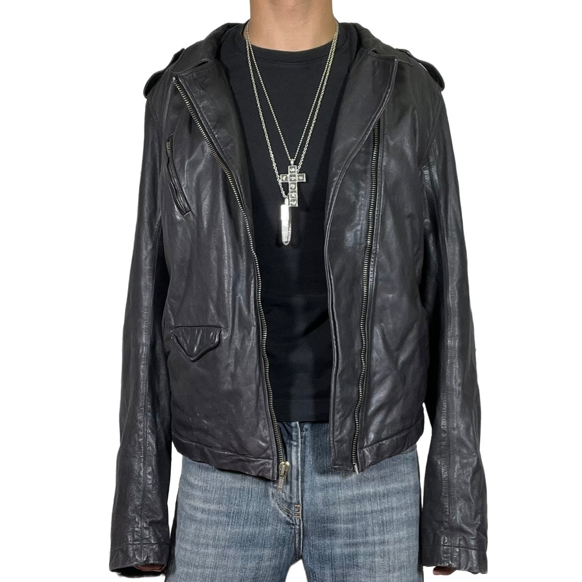 Rick Owens Stooges Leather Jacket