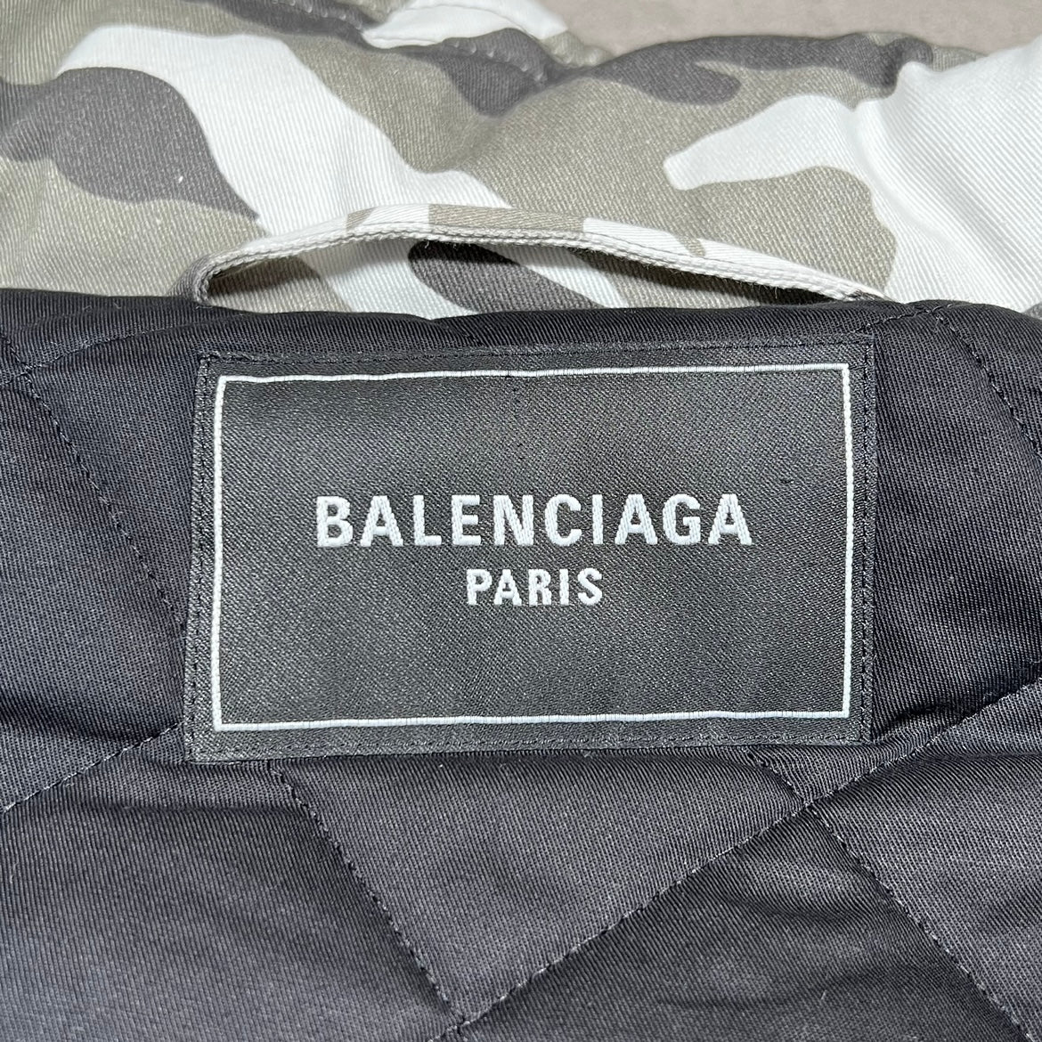 Balenciaga Fall21 Runway Snow Camo Jacket