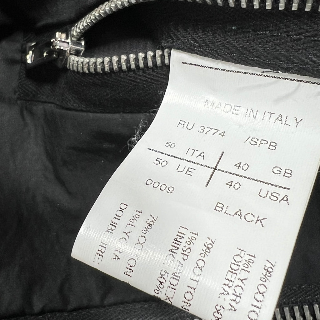 Rick Owens 2012 Bi-Color Velcro Panel Bomber Jacket