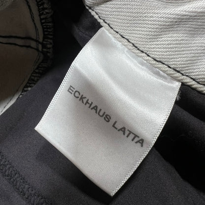 Eckhaus Latta Runway Wide Leg Jeans Tri Stacked