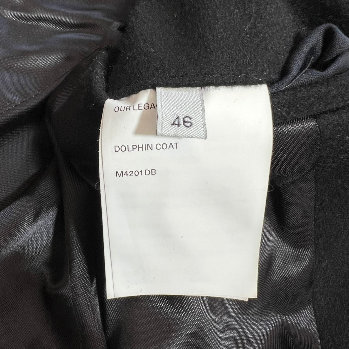 Our Legacy Dolphin Coat – SEK