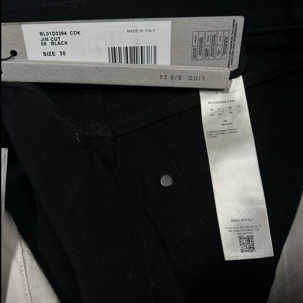 Rick Owens Bonotto Jim Cut Jeans