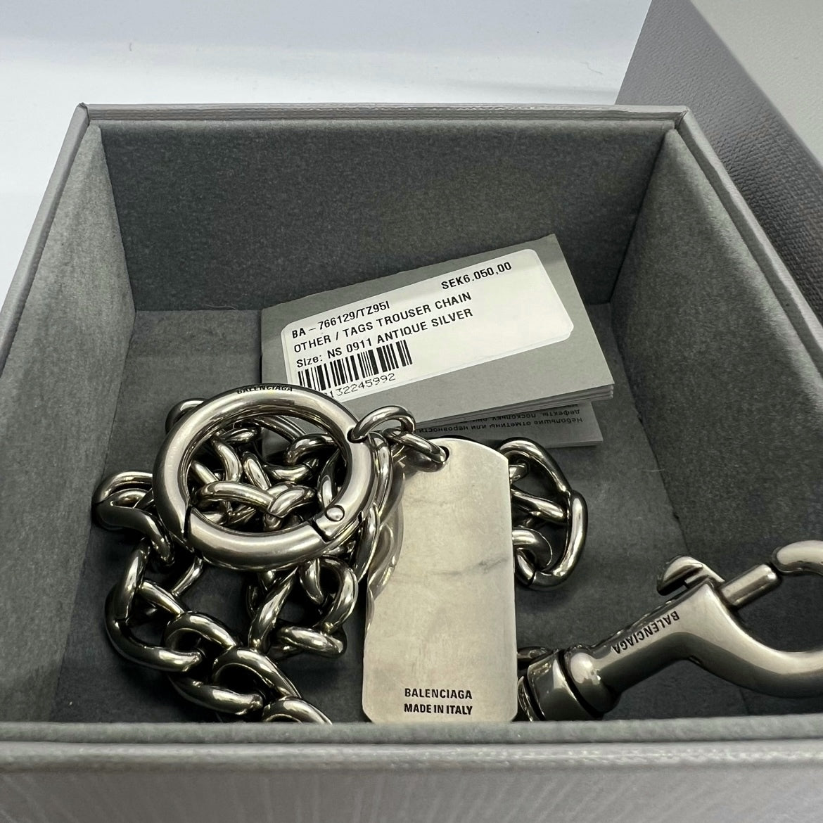 Balenciaga Tags Trouser Chain