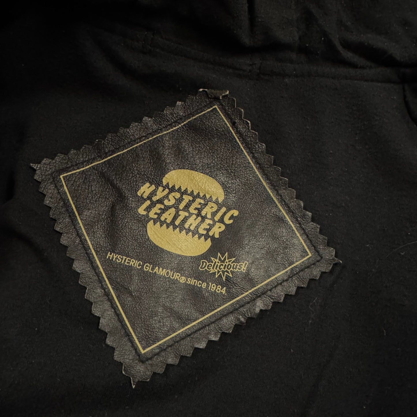 Hysteric Glamour Hooded Leather Jacket