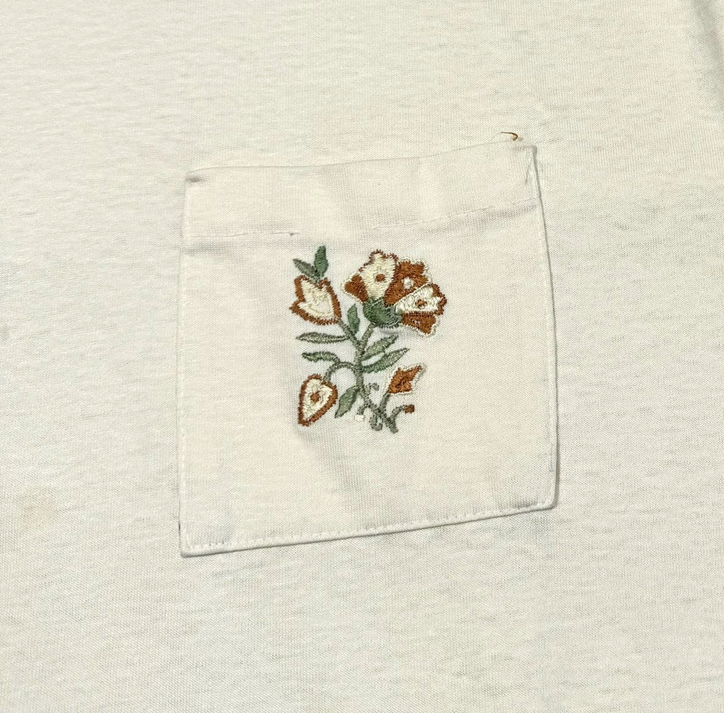 Vintage Flower Pocket T-Shirt