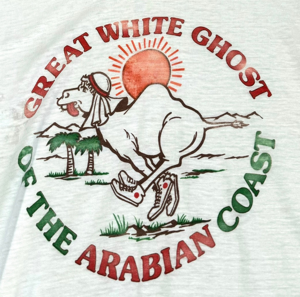 Vintage 80s Great White Ghost Of The Arabian Coast Tank Top