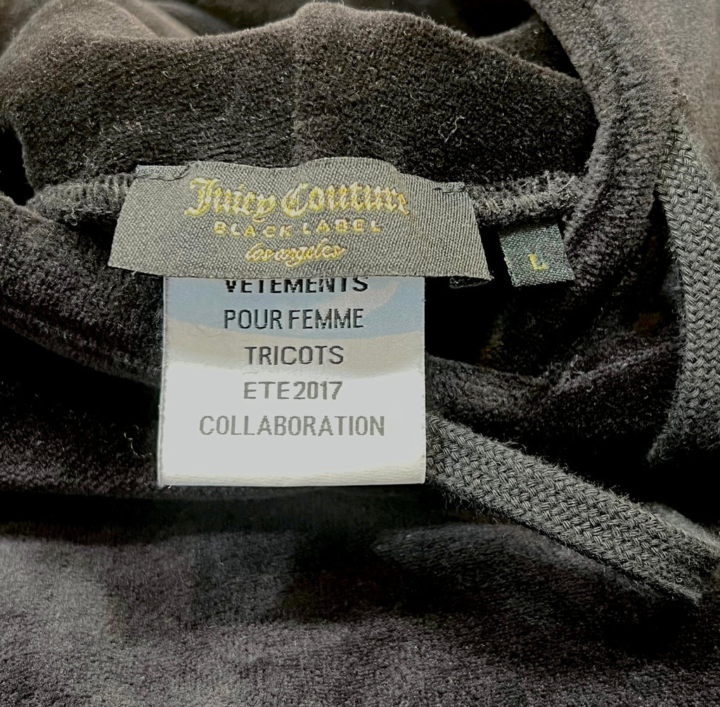 Vetements x Juicy Couture SS17 Runway Sample Velour Hoodie