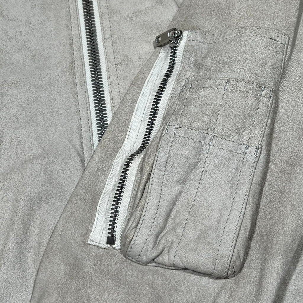 Rick Owens SS19 "Babel" Blistered Lamb Leather Bomber