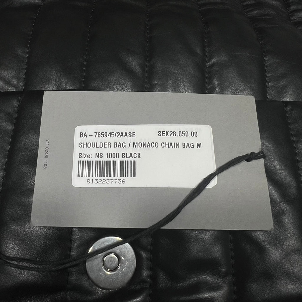 Balenciaga Medium Quilted Monaco Shoulder Bag