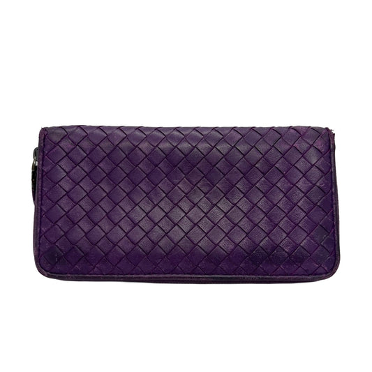 Bottega Veneta Intrecciato Flap Wallet