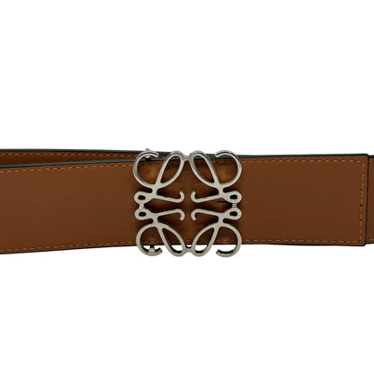 Loewe Silver Reversible Anagram Belt