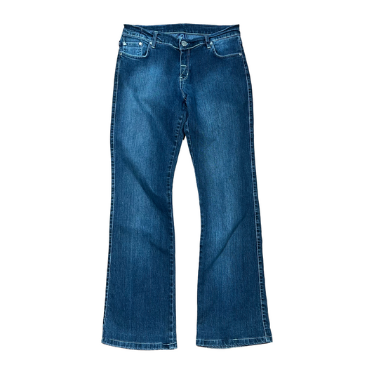 Victoria Beckham Crown Embroidered Jeans