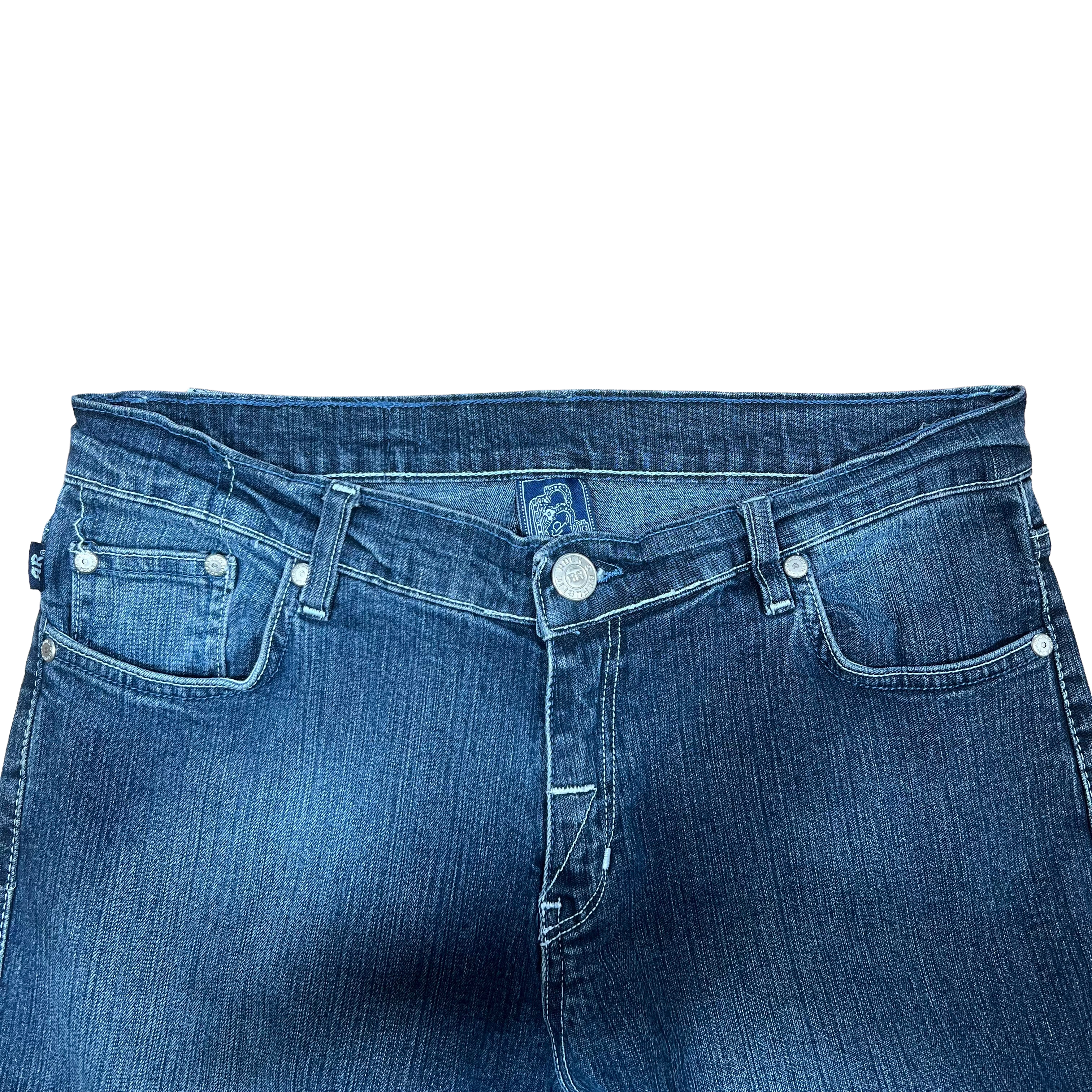 Victoria Beckham Crown Embroidered Jeans