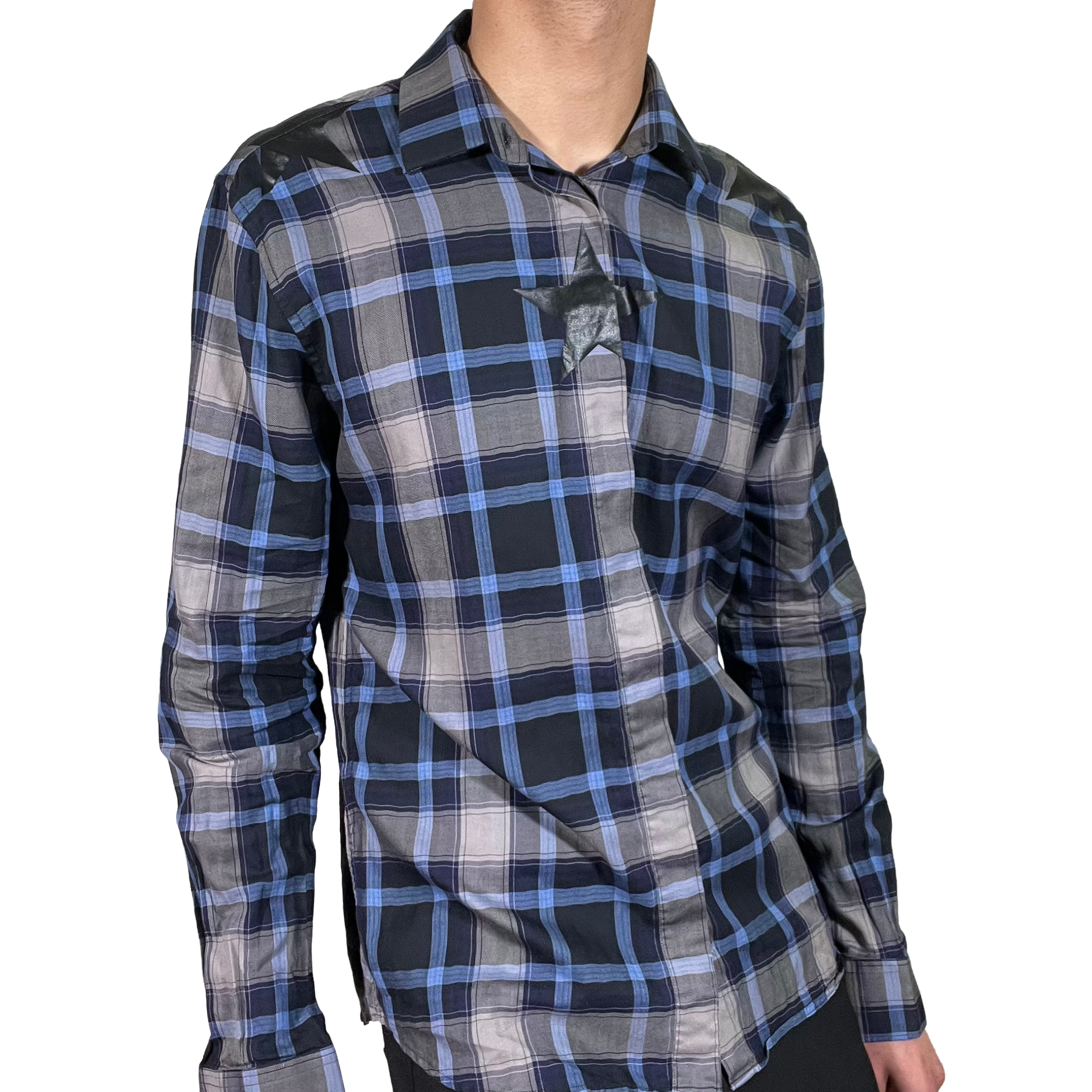 Givenchy Star Print Check Shirt
