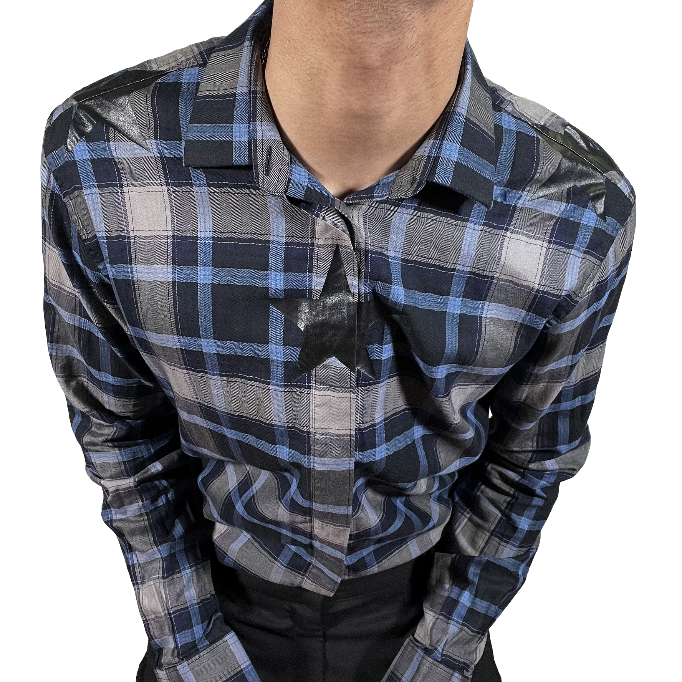 Givenchy Star Print Check Shirt