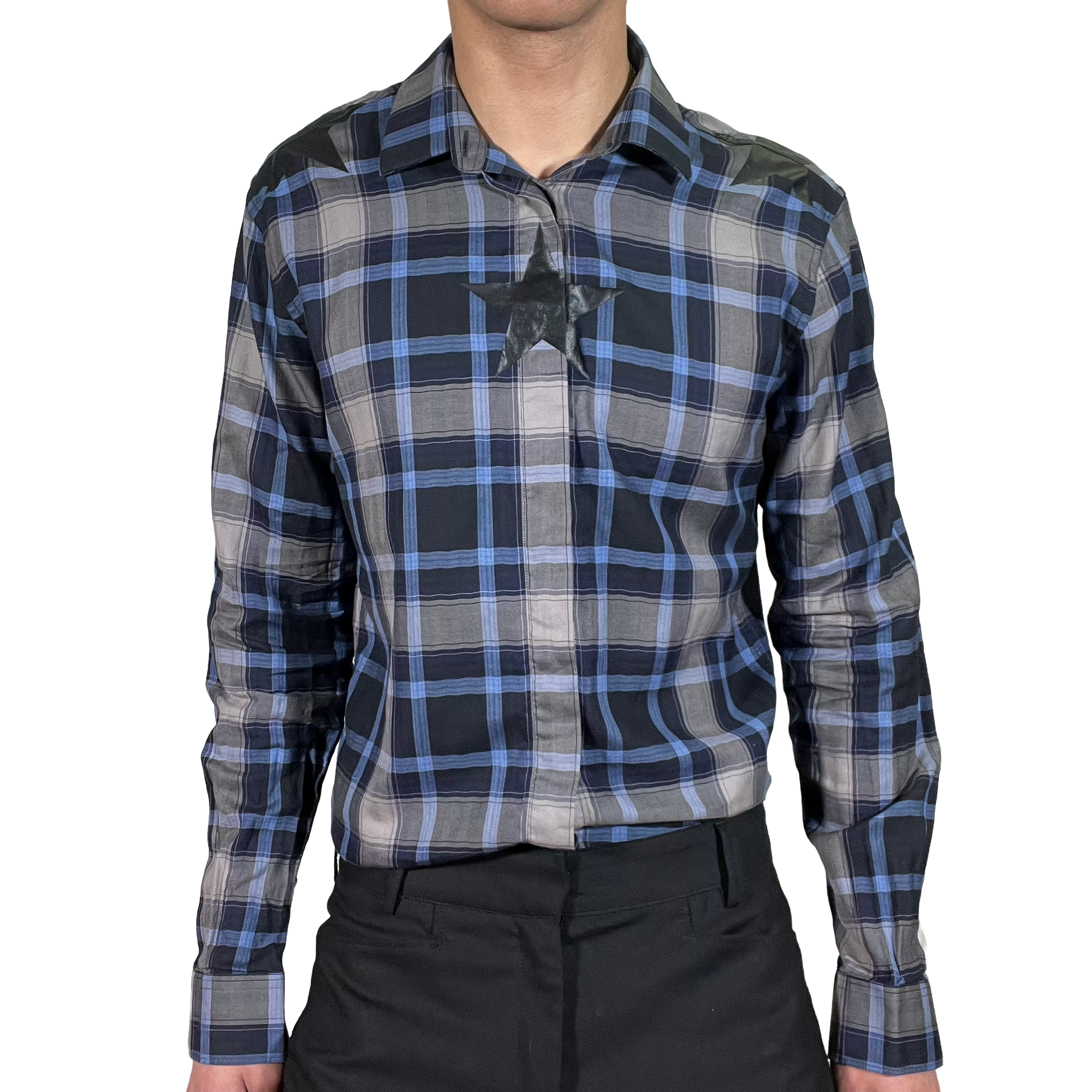 Givenchy Star Print Check Shirt