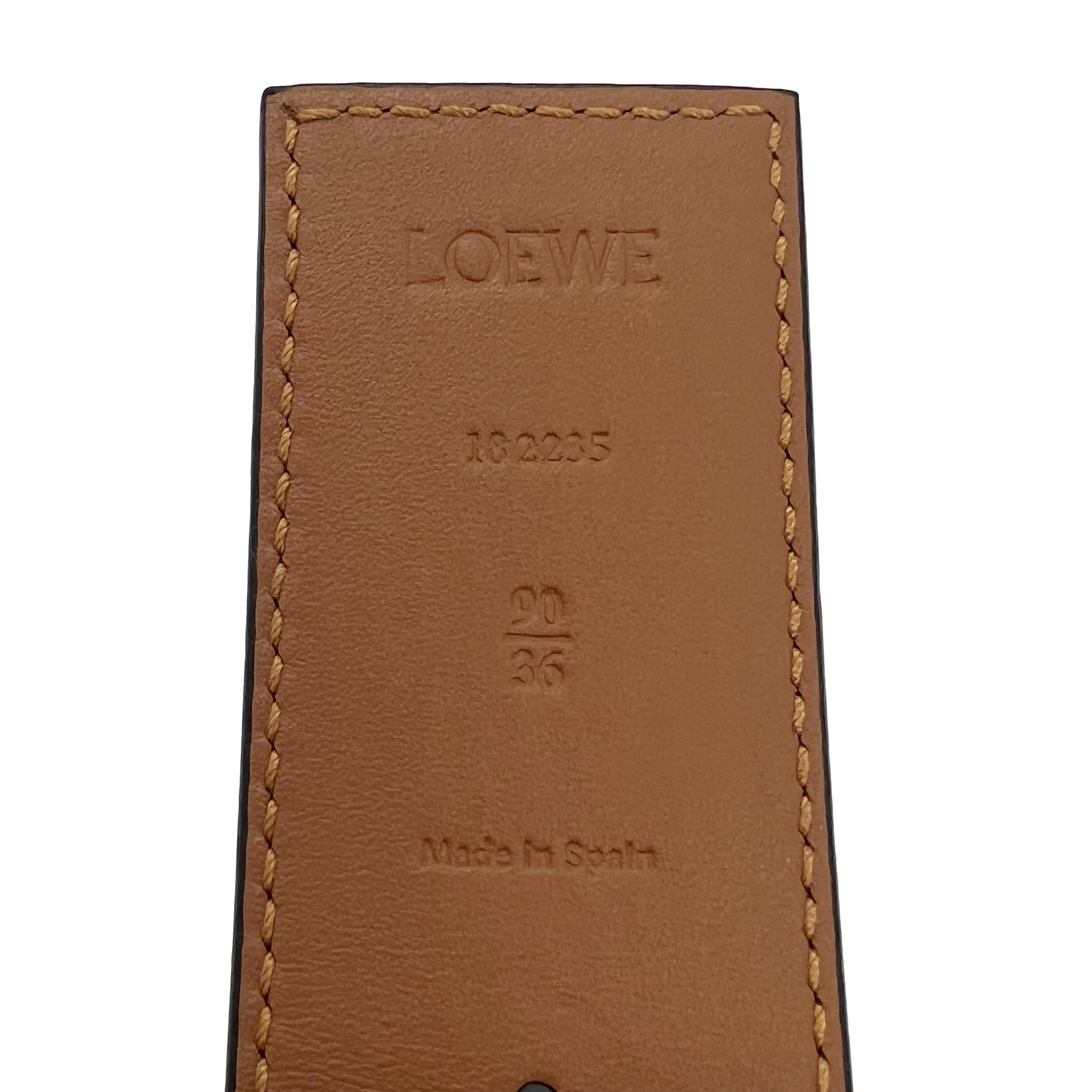 Loewe Silver Reversible Anagram Belt