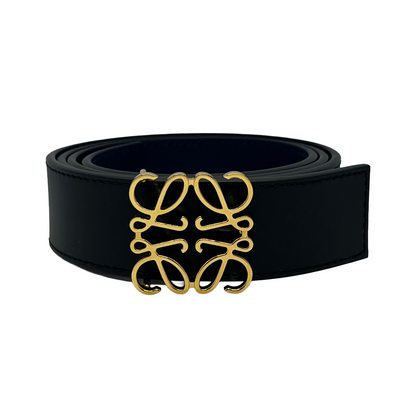 Loewe Gold Reversible Anagram Belt
