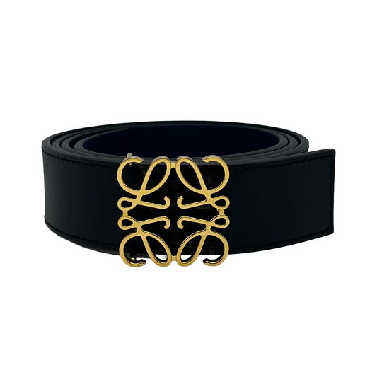 Loewe Gold Reversible Anagram Belt