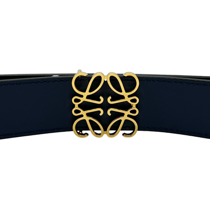 Loewe Gold Reversible Anagram Belt